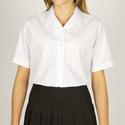Short Sleeve Rever Collar Blouses - Twin Packaging