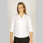 Rever Collar 3/4 Sleeve Blouse - Senior