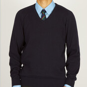 Standard Fit Cotton V-Neck Jumpers