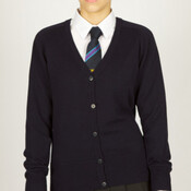 Standard Fit Cotton V-Neck Cardigan