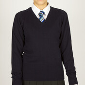 girls fit Cotton V-Neck Jumper