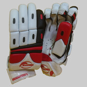 red sledgehammer cricket gloves - junior