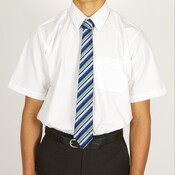 Short Sleeve Easycare Polycotton Shirts - Twin Packaging - Senior 