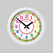 EasyRead Time Teacher Rainbow 24 Hour Wall Clock
