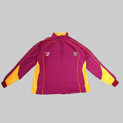1/4 ZIP MIDLAYER SNR MAROON/AMBER