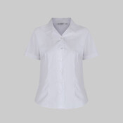 Trutex Short Sleeve Non Iron Rever Collar Fitted Blouses - Twin Pack