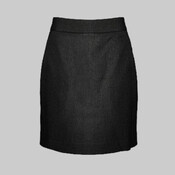 S-Cut Straight Skirt