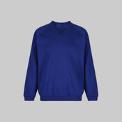 Trutex V-Neck Sweatshirt - Cobalt