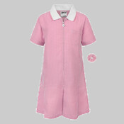 Zeco A-Line Gingham Dress - Pink