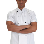 Removable Stud Short Sleeve Chef's Jacket