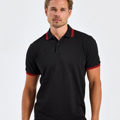 Men's classic fit tipped polo
