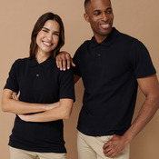Henbury Unisex Stretch Cotton Piqué Polo Shirt