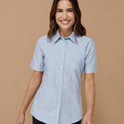 Henbury Ladies Short Sleeve Classic Oxford Shirt