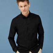 Henbury Modern Long Sleeve Slim Fit Oxford Shirt