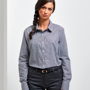 Premier Ladies Gingham Long Sleeve Shirt