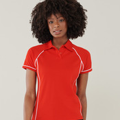 Finden + Hales Ladies Performance Piped Polo Shirt