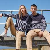 Front Row Unisex Long Sleeve Breton Striped T-Shirt