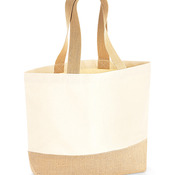 Westford Mill Jute Base Canvas Tote Bag