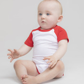 Essential short-sleeved baseball bodysuit