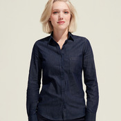 SOL'S Ladies Barry Long Sleeve Denim Shirt