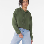Women's Cropped Fleece Hoodie