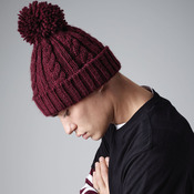 Cable Knit Melange Beanie