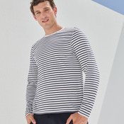 Unisex long-sleeved striped T