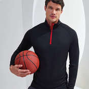 TriDri® long sleeve performance ¼ zip