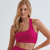 TriDri® seamless '3D fit' multi-sport sculpt solid colour bra