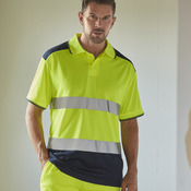 Hi-vis two-tone polo shirt (HVJ220)