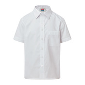 Short Sleeve Velcro White Unisex Shirts - 2 Pack MASTER