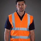 Hi vis 2 band and braces waistcoat