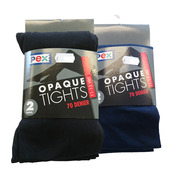 70 DENIER OPAQUE TIGHTS BLK-NVY teens