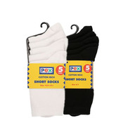 short SOCKS WHT-BLK