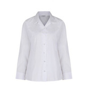 GIRLS Long Sleeve, Non Iron fitted Revere Collar Blouses - Twin pack - senior