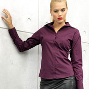 Premier Lds L/S Poplin Blouse