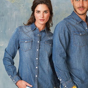 Kariban Lds L/S Denim Shirt