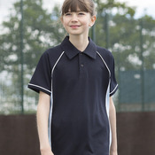 F/Hales Kids Perf  Piped Polo