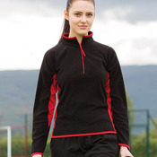 F/Hales Lds Mfleece Panelled Top