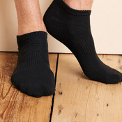 Gildan Plat. No Show Socks (BLK)