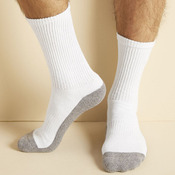 Gildan Plat. Socks (WHI)