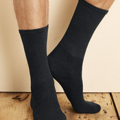 Gildan Plat. Socks (BLK)