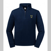 270M Russell Authentic Zip Neck Sweatshirt