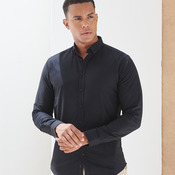 Henbury Modern Long Sleeve Slim Fit Oxford Shirt