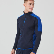 Finden and Hales Contrast Zip Neck Midlayer Top