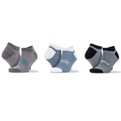 Spiro 3 Pack Mixed Stripe Sneaker Socks
