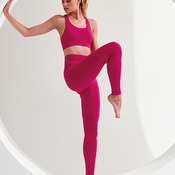 Women's TriDri® seamless '3D fit' multi-sport sculpt solid colour leggings